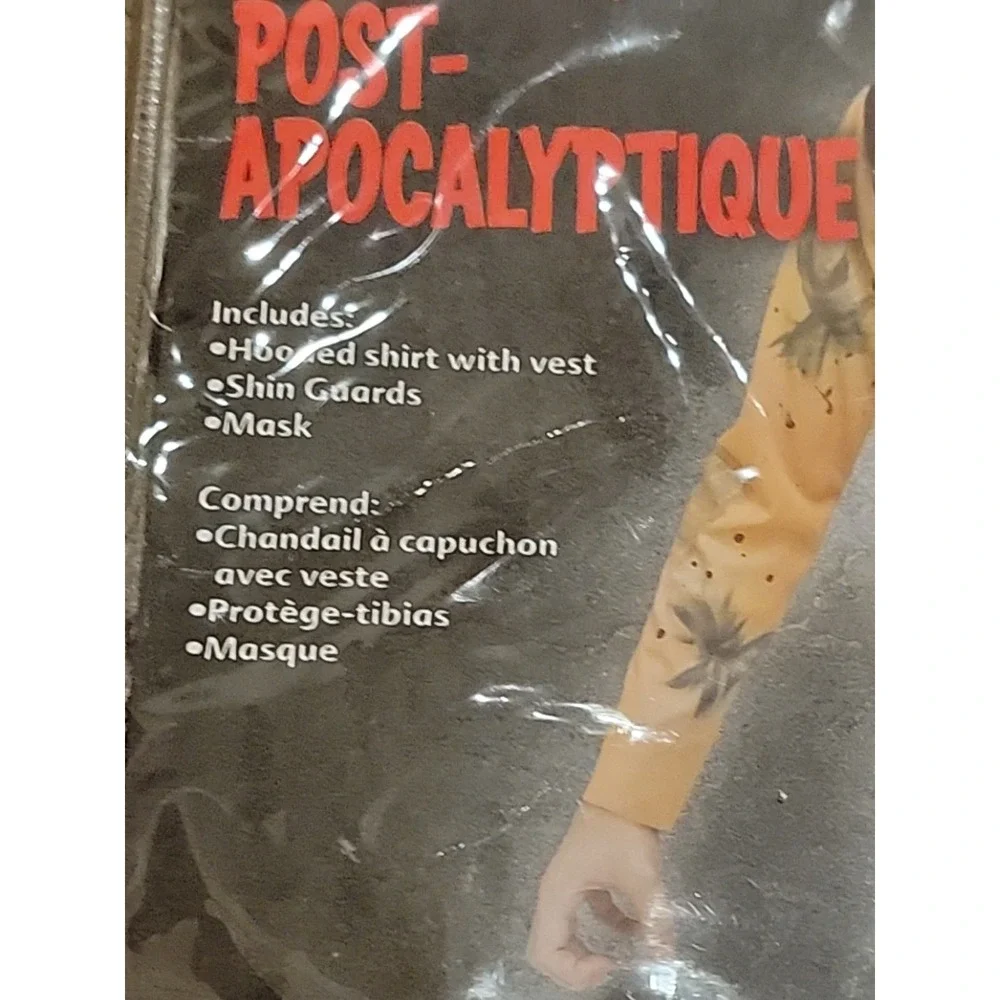 Post Apocalypse Dystopian Warrior Biohazard Mask Halloween Costume Boys L 12-14